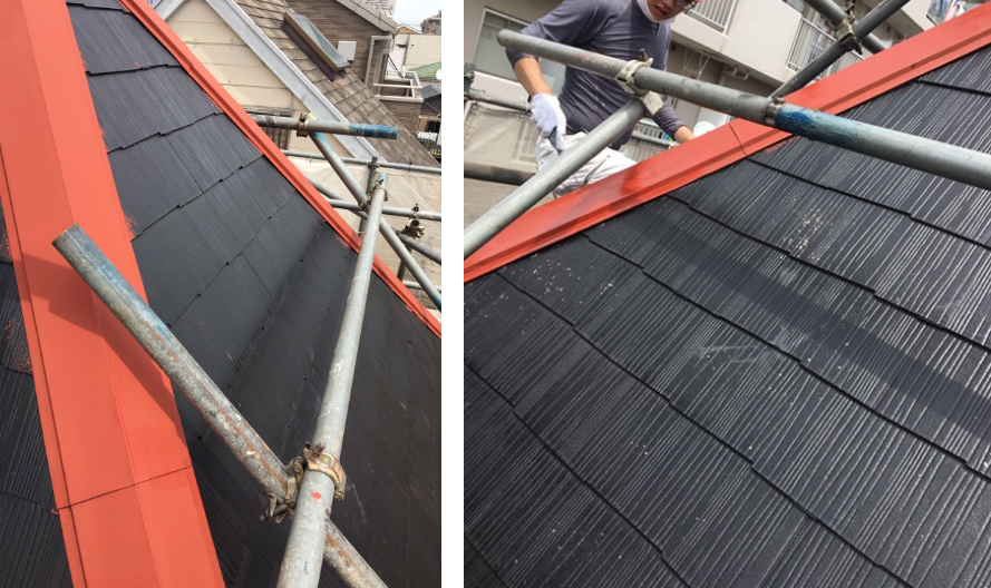 リフォーム中　プライマリー塗り・板金部分サビ止め